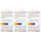 Bazic Products Dual Tip Sketch Markers, 6 Fluorescent Colors, 18PK 1230 - alternate 1